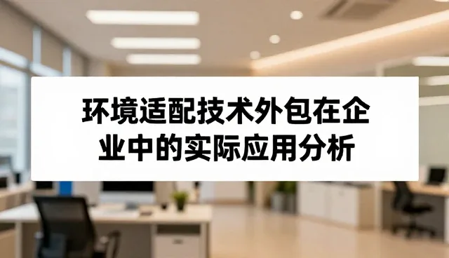 环境适配技术外包在企业中的实际应用分析